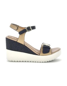 Stonefly Ely 21 sandalo in pelle con zeppa